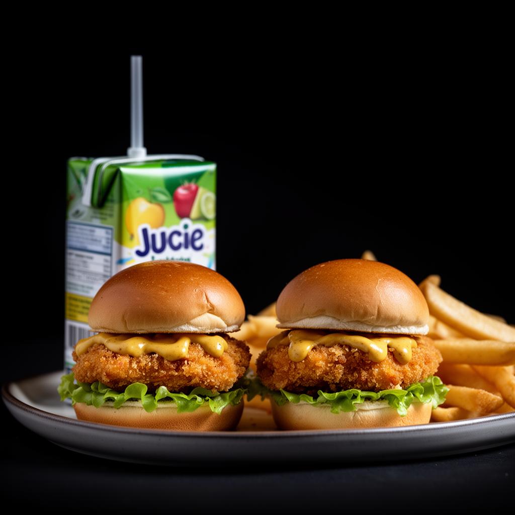 MINI BURGER παιδικό (2τμχ) — Κοτόπουλο